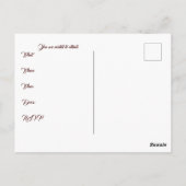 Uitnodiging van briefkaart - Welkom bij mijn tabel (Achterkant)