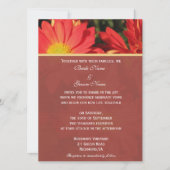 Uitnodiging van bruid en bruom. Daisy bloemen (Voorkant)