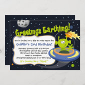 Uitnodiging van buitenaardse ruimtevaartpartijen - (Voorkant / Achterkant)