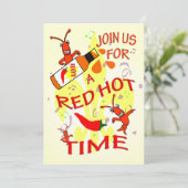 Uitnodiging van Cajun Thmet partij (Staand voorkant)