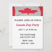 Uitnodiging van Canada Day Party (Voorkant)