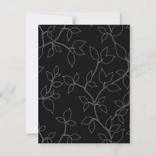 Uitnodiging van Cat & Owl Halloween Engagement Par (Achterkant)