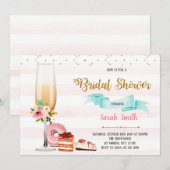 Uitnodiging van Champagne en Dessert (Voorkant / Achterkant)