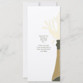 Uitnodiging van Champagne-partij (Achterkant)