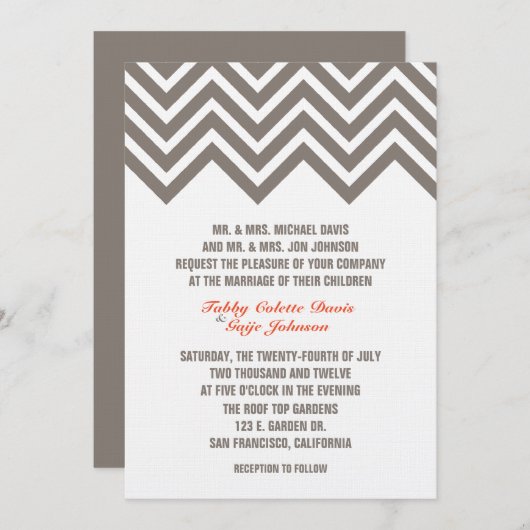 Uitnodiging van CHEVRON EVENT (Voorkant / Achterkant)