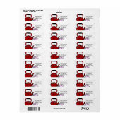 Uitnodiging van Chic-partij voor Valentijnsdag Tea Etiket (Full Sheet)