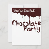Uitnodiging van Chocolate Party (Voorkant)