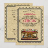  uitnodiging van CIRCUS-partij (Voorkant / Achterkant)