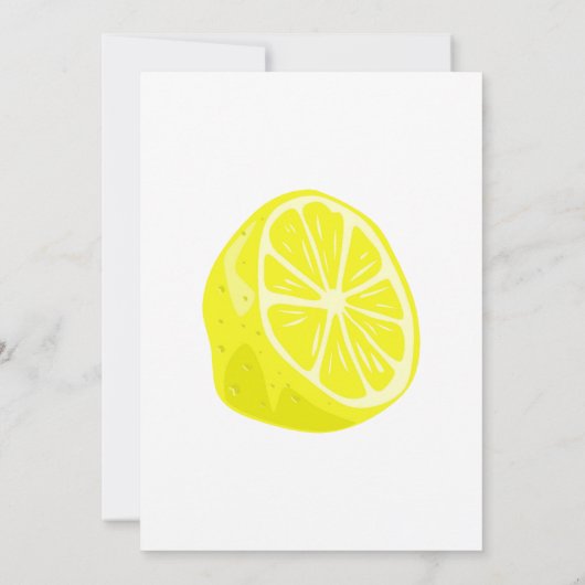 Uitnodiging van Citrus Slices-partij (Achterkant)