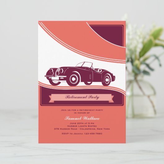 Uitnodiging van Classy Motorcar (Staand voorkant)