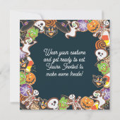 Uitnodiging van Cookie Party (Achterkant)