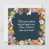 Uitnodiging van Cookie Party (Achterkant)