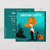 uitnodiging van Corrina Halloween Costume Party (Voorkant / Achterkant)
