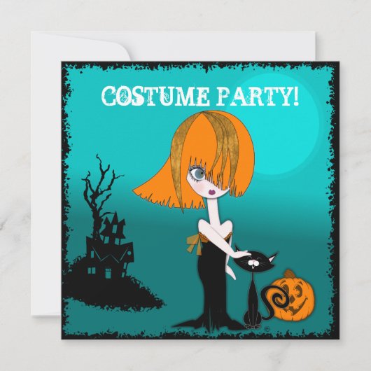 uitnodiging van Corrina Halloween Costume Party (Voorkant)
