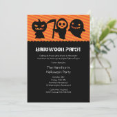 Uitnodiging van Costume Party van Halloween Kawaii (Staand voorkant)