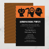 Uitnodiging van Costume Party van Halloween Kawaii (Voorkant / Achterkant)