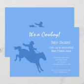 Uitnodiging van Cowboy Baby shower Party (Voorkant / Achterkant)