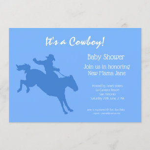 Uitnodiging van Cowboy Baby shower Party
