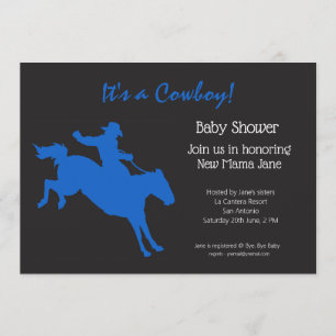 Uitnodiging van Cowboy Baby shower Party