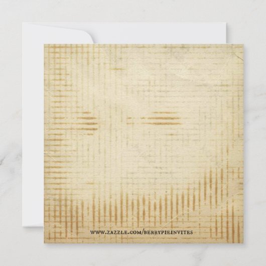 uitnodiging van Cowboy Birthday (Achterkant)