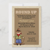 uitnodiging van Cowboy Birthday (Voorkant)