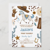 uitnodiging van Cowboy Birthday (Voorkant)