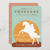 uitnodiging van Cowboy Birthday (Voorkant / Achterkant)