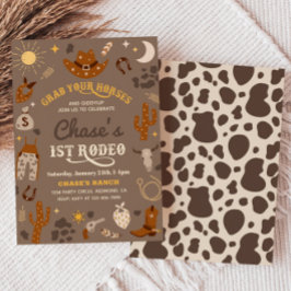 uitnodiging van Cowboy Birthday | 1e uitnodiging v
