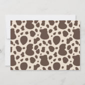 uitnodiging van Cowboy Birthday | 1e uitnodiging v (Achterkant)