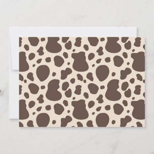 uitnodiging van Cowboy Birthday | 1e uitnodiging v (Achterkant)