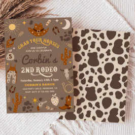 uitnodiging van Cowboy Birthday | 2e uitnodiging v
