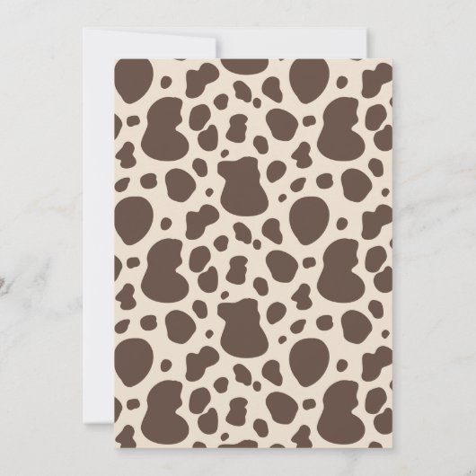 uitnodiging van Cowboy Birthday | 4e uitnodiging v (Achterkant)