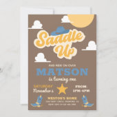 uitnodiging van Cowboy Birthday | Westerne uitnodi (Voorkant)