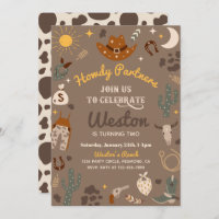 uitnodiging van Cowboy Birthday | Westerne uitnodi