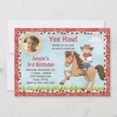 uitnodiging van Cowboy Horse Birthday (Voorkant)