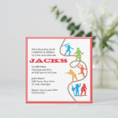 uitnodiging van cowboys en Indians Birthday Party (Staand voorkant)