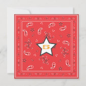 uitnodiging van cowboys en Indians Birthday Party (Achterkant)