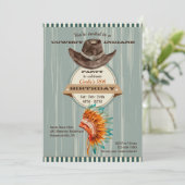 Uitnodiging van cowboys en Indians Party (Staand voorkant)