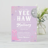 uitnodiging van Cowgirl Bachelorette | Nash Bash (Staand voorkant)