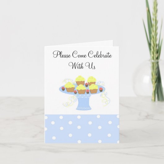 Uitnodiging van Cupcake Party (Voorkant)