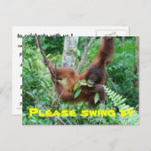 Uitnodiging van Cute Animal Swingers Party (Voorkant / Achterkant)