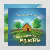 Uitnodiging van Cute Housewarming Party (Voorkant / Achterkant)