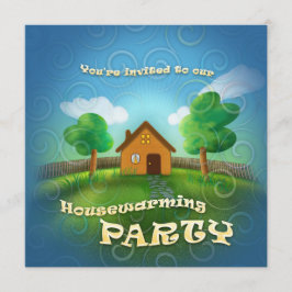 Uitnodiging van Cute Housewarming Party