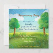 Uitnodiging van Cute Housewarming Party (Achterkant)