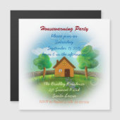 Uitnodiging van Cute Housewarming Party Magnetische Uitnodiging (Voorkant / Achterkant)