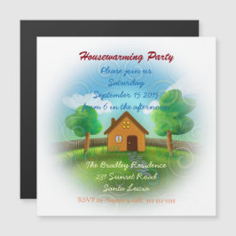 Uitnodiging van Cute Housewarming Party Magnetische Uitnodiging