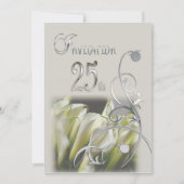 Uitnodiging van de 25e Jubileum partij - Calla Lil (Voorkant)