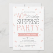 Uitnodiging van de 40e Confetti-verrassingspartij  (Voorkant)