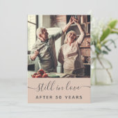 Uitnodiging van de 50e Jubileum Enterprise Party (Staand voorkant)