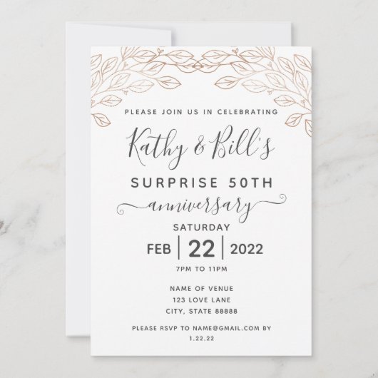 Uitnodiging van de 50e Jubileum Enterprise Party (Achterkant)